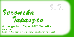 veronika tapaszto business card